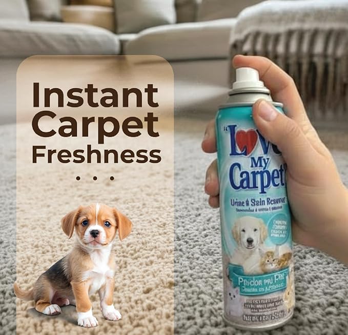 Love My Carpet Pet Special Heavy Foam,Carpet Cleaner,Urine,Pet Stain And Odor Remover,Carpet Cleaner Solution,2 Pack Of 12oz