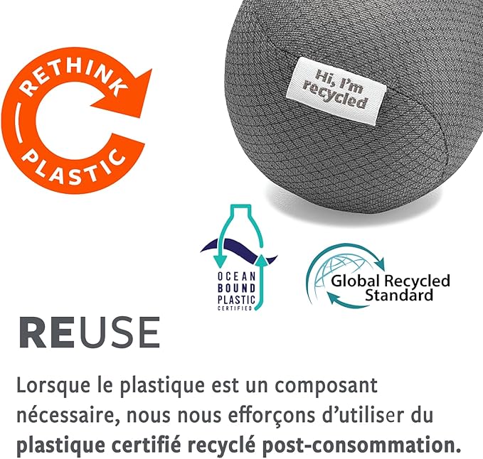 Full Circle The Ring Bamboo Vegetable and Fruit Cleaning Brush - A Versatile Scrubber for Food, Including Potatoes, Mushrooms, and Veggies with Recycled Bristles and Handle
