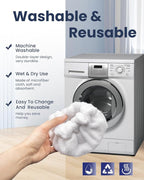 Steam Cleaner Accessories, Small Bonnets (Triangle) Compatible with Dupray Steam Cleaner, Reusable Steam Mop Pads Bonnets Compatible with McCulloch/awasky Steam Mop (Double-Layer) -3 PACK