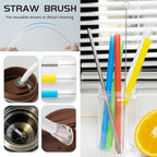 Living and Giving 3Pcs Set of Bottle Brush Flexible Cleaning Brushes Kitchen Nylon Multifunction Clean Brush Set