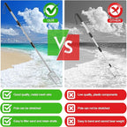POILKMNI New Upgraded 2 Pcs Shark Tooth Sifter with Seashell Bags, Beach Sand Sifter, Sand Scoop Shell Scooper for Beach Scoop Shovel Sifter Tool for Picking Up Shells, Shark Tooth Sifter Dipper