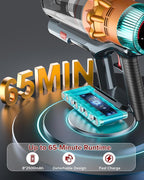 S8 Cordless Vacuum Cleaner, 600W 48Kpa 65mins Stick Vacuum Rechargeable, Wireless Lightweight Handheld Vacuum Cleaners for Home Pet Hair Carpet Hardwood Floor Car