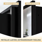 Bathroom Medicine Cabinet with Mirror, Recess or Surface Mount, Single Door Cabinet Famerhouse Bathroom Mirror with Storage Cabinet (Brush Black, 16"x26")