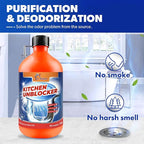 Liapu 2pcs Liquid Plumber Drain Cleaner, Drain Clog Remover, Kitchen Strength Hair Eliminator Gel Clog Remover Bathroom Cleaning Supplies for All Septic Systems And Pipes