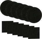 Resinta Compost Bin Filters - 12 Pack Refill Set, Round and Square