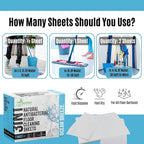 90 Pcs All Natural Floor Cleaner Sheets - Biodegradable And Dissolvable Multipurpose Mopping Concentrated Floor Cleaning Soap Detergent Strips, Mess Free Water Soluble Fast Dry Eco Friendly (Ocean)