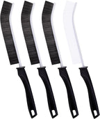 4Pcs Crevice Cleaning Brush Hard Bristle Crevice Cleaning Brush, Ginsco Multifunctional Crevice Cleaning Tools, Scrub Brush Grout Cleaner Brush Small Brush for Household Use Kitchen Bathroom