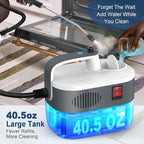 Steam Cleaner, Advanced 6-Level Adjustable Natural Steam, 10S Ultra-Fast Heat, 2500W Portable Car Steamer for Cleaning, Multi-Surface Steam Cleaner for Home Use, Kitchen, Bathroom, Grout, Tile, Floor