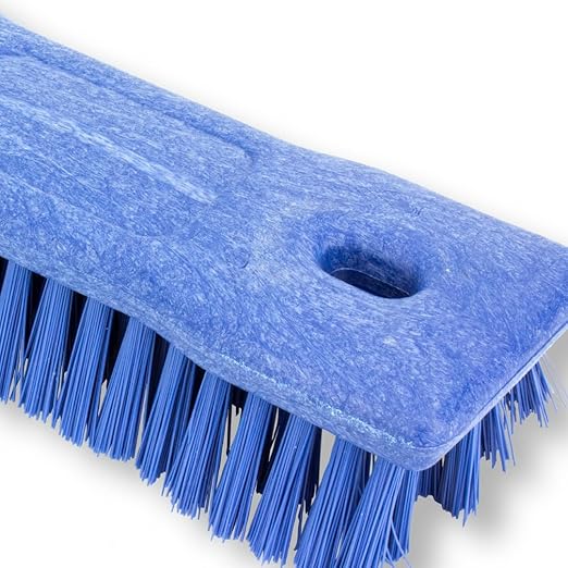 SPARTA Comfort Grip Scrub Brush Hand Brush for Bathroom, Kitchens, Countertop, Plastic, 2 Inches, Blue