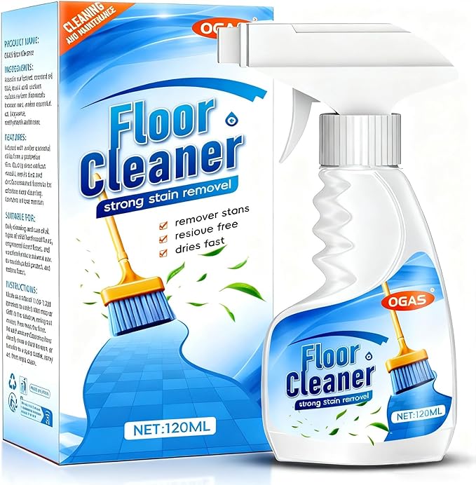 Multi-Purpose Floor Cleaner, 2 in 1 Cleaning and Maintanance Floor Cleaner, Strong and Deep Stain Removel, Remove Stains, Residue Free, Dry Fastly, Suitable for Wood/ Marble/ Ceramic Tile Flooring
