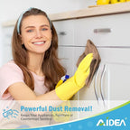 AIDEA Microfiber Cleaning Cloth-12PK, Soft Microfiber Towels for Cars, Absorbent Cleaning Rags, Lint-Free Streak-Free Wash Cloths for House, Kitchen, Window(12in.x12in), Brown