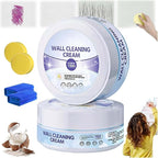 2pcs Multi-Purpose Wall Cleaning & Conditioning Cream, All Purpose Cleaning Paste Kit, Wall Cleaning Cream, Pen Ink Stain Remover from Wall, for Walls Ceiling
