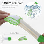 4Pcs Window Venetian Blind Cleaner Duster Tool,Washable 7 Fingers Dusting Cleaner and Air Vent Cleaner,Shutter Brush,Blinds Air Conditioner Keyboard Fan Duster Dirt Housekeeping Tool