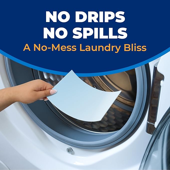 Arm & Hammer Power Sheets Laundry Detergent, Fresh Linen 50ct, up to 100 Small Loads (Packaging may vary)