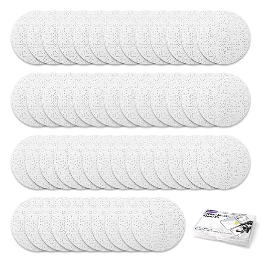 50 Pcs Drywall Anchor Repair Kit Solve Loose Wall Plugs Fast - Ideal for Curtain Rails, Towel Racks, Toilet Paper Holders and More Anchor Hole Patch (3.35 in)