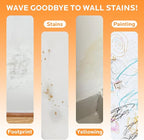 Wall Paint Repair Kit: All-in-One Patch Kit Remove Stains, Scratches - White Touch Up Paint for Flat, Ceiling Wall with Roller, Gloves & sandpaper