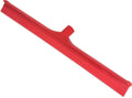 SPARTA 24" Floor Squeegee Replacement Head, Seamless Rubber with Rust-Free Plastic Frame for HACCP Compliance, Heavy-Duty Industrial Use, Thermoplastic Rubber, 24 Inches, Red