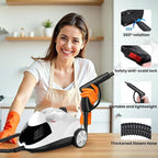 Steam Cleaner 1.5L Steamer for Cleaning Fast Heating 6-in-1 Multi-Surface with 8 Accessories UL499 Certified Portable High Pressure Steam Cleaner for Home, Car, Floors, Sofas, Tiles, Grout