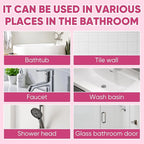 Bathroom Descaler Foam Cleaner,Powerful Pink Bathroom Cleaner Spray,Bathroom Descaler Cleaner,Stubborn Stains Cleaner,All-Purpose Bathrooms Descaler Foam Spray(300ml)