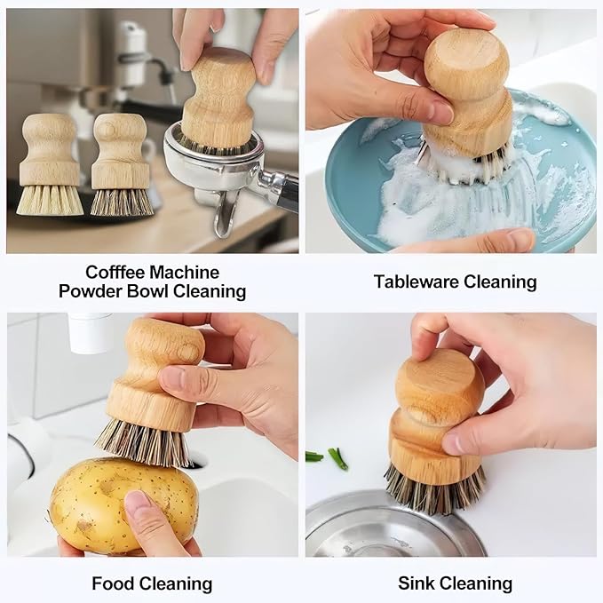 12Pcs Crevice Cleaning Brush Set, Hard Bristle Cleaning Supplies for Kitchen, Bathroom, Teapot, Bottle, Cup, Blender, Corner, Grout, Sink