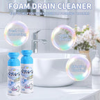 Foaming Drain Cleaner, Sink Cleaner and Deodorizer, Drain Clog Remover for Kitchen Sinks, Shower Drains, Tubs (2pcs)