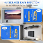 81 Pcs Self Drilling Drywall Anchors with Screws, Upgraded 4 Sizes No-Drill Expansion Anchors and Screws for Heavy Duty, Holds 100Lbs for Wall Decors, TV, Cabinets, Curtains, Includes PH2 Bit