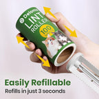 DELOMO Lint Roller 1,000 Sheets (5 Rollers + 5 Refills) - Lint Rollers for Pet Hair Extra Sticky, Mega Value Pet Hair Removal Tool for Clothes/Couch/Furniture/Car - Ideal for Pet Owners
