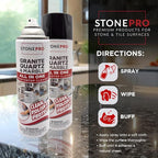 Stone Pro All-in-One Countertop Cleaner Spray - for Quartz, Granite, Marble & More!