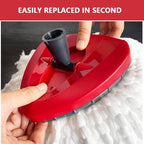 Spin Mop Base for Vileda/Cedar EasyWring Microfibre Spin Mop 1 Tank System - Rotating Triangle Mop Heads Refill Plastic Cover Replacement Accessories