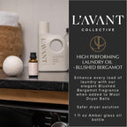 L’Avant Collective | Essential Oils for Laundry - Dryer Balls Scents, Scented Fragrance Essential Oil Drops | Blushed Bergamot Laundry Oil - Essential Oil Blend