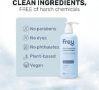 FREY Laundry Care Bundle: Concentrated Natural Laundry Detergent + Fabric Softener, Sandalwood, Bergamot, and Clove Scent, HE-Compatible