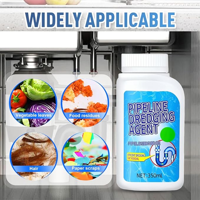 Pipeline Dredging Agent, 2025 New Powerful Powerful Pipe Dredging Agent for Bathroom Kitchen Sink And Drain Cleaner (1PC)