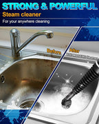 Handheld Pressurized Steam Cleaner with 11-Piece Accessory Set, Multi-Surface Steamer for Cleaning, All Natural Steam Cleaner for Home, Upholstery, Car, Floor, Kitchen and More