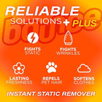 Bounce Anti Static Spray, 3 in 1 Instant Anti Static Spray & Instant Wrinkle Release, Odor Eliminator and Fabric Refresher Spray (9.7 Fl Oz, Pack of 1)