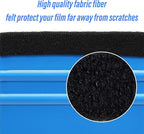 4Pcs Plastic Felt Edge Squeegee Tool Vinyl Squeegee 4 Inch for Window Tint, Wallpaper, Decal Sticker, 2 Blue & 2 Red