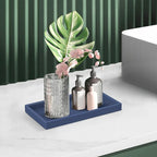 Silicone Vanity Tray - Thickened, Shatterproof, Rectangle - 7.8 * 3.9 in - For Counter, Soap Dispenser