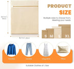 4Pcs Large Cotton Mesh Laundry Bags for Delicates,Breathable Mesh Garment Bag for Washing Machine,Travel Wash Bags with Zipper for Bras,Underwear,Socks,Clothes,Laundry Dorm Room Essentials(L)