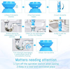 Foaming Drain Cleaner - Sink Cleaner and Deodorizer for Kitchen Sinks, Shower Drains, and Tubs, Monthly Maintenance to Avoid Clogs. (1pcs, sea blue)