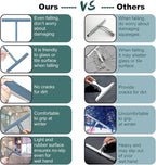 Large Shower Squeegee for Glass Doors, Richmirth 11 Inch Squiggy for Shower Glass Bathroom Squeegee Mop Wiper Cleaner Tool for Tile Wall, Car Glass, Window - Green