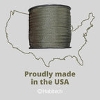 250' Tree Tie Strap Staking and Guying Material - Made in USA - 1,800 Lbs Strength, Olive Green