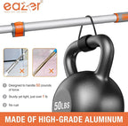 Eazer Floor Squeegee Broom: Heavy Duty Scrubber with Extendable 60'' Aluminum Pole and Rubber Blade for Kitchen, Swimming Pool, Concrete Floors,Shower,Tiles,Garages,Windows,Glass,Pet Hair Removal