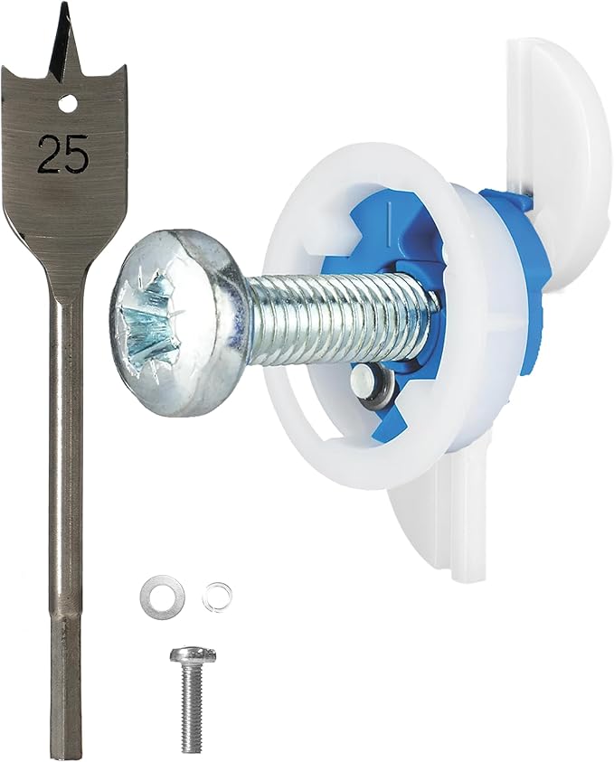 Gripit Blue Drywall Anchors | Pack of 4 (Up to 205Ibs/93kg) | Heavy Duty Drywall Anchors | Wall Anchors & Screws for Drywall | Anchors Screws Kit | Plaster Wall Anchors | 1" Inch Drill Bit | Reusable