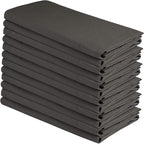 DG Collections 100% Cotton Flour Sack Towels – 12 Pack, 27x27 Inches, Grey, Lint-Free, Pre-Washed, Hemmed Edges – Reusable Kitchen Towels for Cleaning, Embroidery, Printing & Crafts - Grey