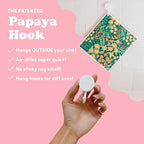 Papaya Reusable Paper Towels 2-Pack - 2 Sheets + 1 Hooks, Quick Drying, No Odor, 1 Sheet Replaces 17 Rolls, Washable Kitchen Cloth, Sustainable Dish Sponge, Eco Friendly Gift