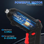 28 in 1 Electric Screwdriver Cordless Rechargeable Small Power Drill Set 3.6V Li-ion 3.5Nm Max Torque Electric Rotatable with LED Light Screwdriver for Home Office DIY Tools (Black)