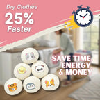 Wool Dryer Balls - Natural Fabric Softener, Reusable Laundry Balls for Dryer, Reduces Wrinkles, Static, & Saves Drying Time, Gentle on Clothes, Plastic-free Alternative for Dryer, 6 Balls XL