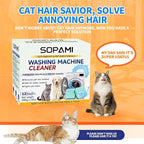 SOPAMI Washing Machine Cleaner Tablets for Pet Owners, Deep Cleaning HE Front Load and Top Load Washer, Septic Safe, Removes Stubborn Pet Hair and Odors