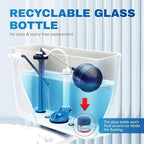 Vacplus Toilet Bowl Cleaners - 3 Pack, Krazy Clean Automatic Long-Lasting Toilet Cleaner Bottles, Easy-to-Use & Powerful Cleaning