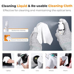 K&F Concept Professional Camera Cleaning Kit - Sensor Cleaner, APS-C & Full-Frame Swabs, Air Blower, Lens Brush, Gloves, Lens Cloths, Carry Case, Lens Cleaning Kit for FF DSLR & Mirrorless Cameras