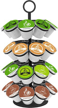KIMIUP Coffee Pod Holder, K Cup Organizer Compatible with K-Cups(36 Pods), Kitchen Detachable Coffee Pod Organizer for Countertop, Spins 360-Degrees